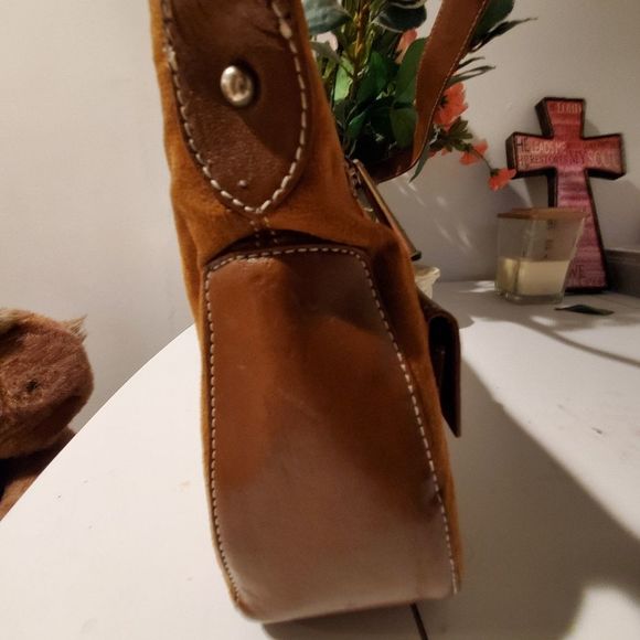 👜MARC JACOBS GENUINE LEATHER & SUEDE BAG vtg Gorgeous 😍 Authentic - Picture 8 of 16